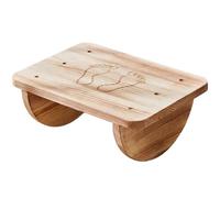 Ottoman Tabouret De Pied Repose-Pieds Ergonomique en Bois Rotatif for Bureau Et Maison DéCoration Maison