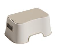 Ottoman Tabouret De Pied Repose-Pieds Multifonctionnel, Tabouret-Marche Peu Encombrant for Toilettes DéCoration Maison(Beige)