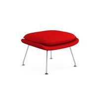 Ottoman / tabouret Womb Relax structure chromée WxHxD 64x40x51.5cm