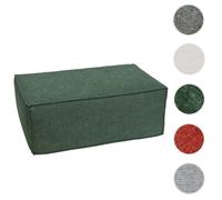 Ottomane/accessoires pour canapé HWC-O54, pouf repose-pieds 38x97x70cm vert