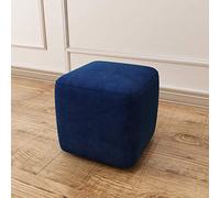 Ottomans Repose-Pieds Pouf Nordique Repose-Pieds Pouf, Salon Tissu Carré Petit Tabouret Hall D'entrée Cadre En Bois Massif Chaussure Tabouret À Langer Tabourets D'extrémité De Lit Haut 12,99 Pouces,Gris