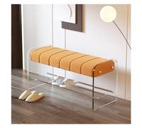 Ottomans Tabouret de Changement Chaussure créatif Luxe léger Banc Acrylique Transparent Chambre vestiaire Porte Maison Simple Portant Un Tabouret(C,M 100cm)