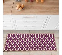 Ottomanson Tapis de Couloir Collection Glamour Dos en Caoutchouc Effet Treillage 50 cm x 150 cm Violet