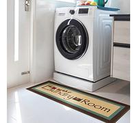 Ottomanson Tapis de couloir collection Laundry style classique dos en caoutchouc 50 cm x 150 cm marron