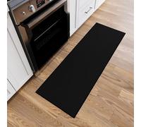 Ottomanson Tapis de couloir collection Ottohome dos en caoutchouc uni 67 cm x 183 cm noir