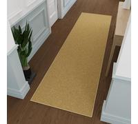 Ottomanson Tapis de couloir collection Ottohome dos en caoutchouc uni 80 cm x 300 cm beige