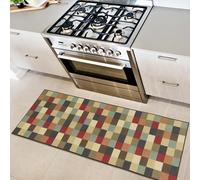 Ottomanson Tapis de couloir collection Ottohome motif à carreaux 50 cm x 150 cm multicolore