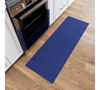 Ottomanson Tapis de couloir collection Ottohome uni dos en caoutchouc 50 cm x 150 cm bleu marine