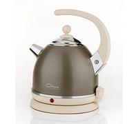 Ottoni Fabbrica Bouilloire Électrique en Acier Inoxydable Conçue et Fabriquée en Italie 1,7 L 2400W, Arrêt Automatique, Sans BPA, Filtre Anti-Calcaire Amovible, Alice Prezioso Bronze