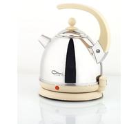 Ottoni Fabbrica Bouilloire Électrique en Acier Inoxydable, Fabriquée en Italie 1,7 L 2400W, Arrêt Automatique, Sans BPA, Filtre Anti-Calcaire Amovible, Base 360° Alice Crema Poli
