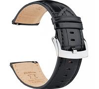 OTTOODY Bracelet de montre en cuir pleine fleur, à libération rapide, 18 mm, 20 mm, 22 mm, élégant en cuir pleine fleur pour homme/femme, bracelet de rechange pour montre traditionnelle / intelligente