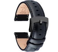 OTTOODY Correa de Reloj de Cuero de Liberación Rápida 18mm 19mm 20mm 21mm 22mm, Elegantes Correas de Reloj de Cuero de Grano Superior Correa de Reloj de Repuesto para Hombre Mujer, Reloj y Smartwatch