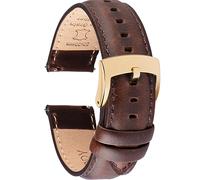 OTTOODY Correa de Reloj de Cuero de Liberación Rápida 18mm 19mm 20mm 21mm 22mm, Elegantes Correas de Reloj de Cuero de Grano Superior Correa de Reloj de Repuesto para Hombre Mujer, Reloj y Smartwatch
