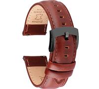 OTTOODY Correa de Reloj de Cuero de Liberación Rápida 18mm 19mm 20mm 21mm 22mm, Elegantes Correas de Reloj de Cuero de Grano Superior Correa de Reloj de Repuesto para Hombre Mujer, Reloj y Smartwatch