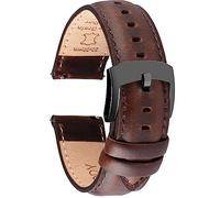 OTTOODY Correa de Reloj de Cuero de Liberación Rápida 18mm 19mm 20mm 21mm 22mm, Elegantes Correas de Reloj de Cuero de Grano Superior Correa de Reloj de Repuesto para Hombre Mujer, Reloj y Smartwatch