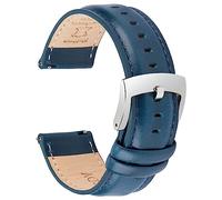 OTTOODY Correa de Reloj de Cuero de Liberación Rápida 18mm 19mm 20mm 21mm 22mm, Elegantes Correas de Reloj de Cuero de Grano Superior Correa de Reloj de Repuesto para Hombre Mujer, Reloj y Smartwatch