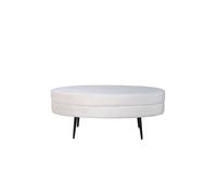 Ottopouf ,repose-pieds velours offwhite.