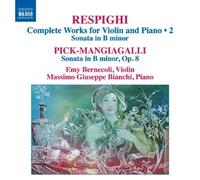 Ottorino Respighi Respighi: Complete Works for Violin and Piano - Volume 2 (CD)