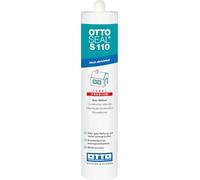 OTTOSEAL S 110 Silicone de construction de qualité supérieure 310 ml C00 transparent - Haute résistance à l'abrasion et rapide - Pour le jointoiement d'éléments en verre - Sûr contre la moisissure