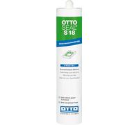 OTTOSEAL S 18 C01 Silicone de piscine Blanc 310 ml - Résistant à l'eau chlorée - Résistant à la moisissure - Extrêmement résistant - Idéal pour les zones humides continues