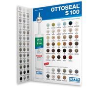 Ottoseal S100 Carte de Couleurs Tableau Premium-Sanitär-Silikon Motif