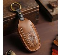 OTTSAN Coque de Clé de Voiture pour Ford Ranger Super Cab Americas 2019-2023, Étui à Clés Cuir Housse de Protection Voiture Coque pour Télécommande Voiture Accessoires,C-3