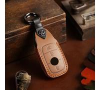 OTTSAN Coque de Clé de Voiture pour Mercedes-Benz Citan Panel Van 2021-2024, Étui à Clés Cuir Housse de Protection Voiture Coque pour Télécommande Voiture Accessoires,D-1