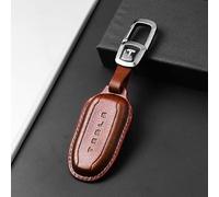 OTTSAN Coque de Clé de Voiture pour Tesla Model 3 2017-2023, Étui à Clés Cuir Housse de Protection Voiture Coque pour Télécommande Voiture Accessoires,B-1