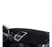OTTSAN Couverture Tableau Bord Voiture pour Peugeot 207 2012, Tableau de Bord Éviter la Lumière Protection Tapis Tableau Bord Pare-Soleil Tapis Antidérapant Auto Intérieure Accessoires,Black