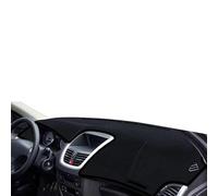 OTTSAN Couverture Tableau Bord Voiture pour Peugeot 207, Tableau de Bord Éviter la Lumière Protection Tapis Tableau Bord Pare-Soleil Tapis Antidérapant Auto Intérieure Accessoires,Black