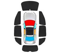 OTTSAN Pare-Soleil Voiture pour Peugeot 5008 2017-2024, Chaussette Voiture Soleil Protection UV Protection Solaire Rideaux D'intimité Rideau Occultant Accessoires Auto,Full Set 8pcs