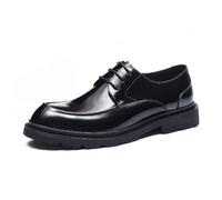 ottspu Chaussures Derby en Cuir pour Hommes, Chaussures habillées à Lacets pour Hommes, Chaussures Oxford Formelles pour Affaires, décontractées ou Mariages
