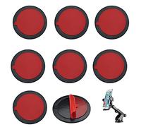 OTTYMO 8 Pcs Fixation GPS Disques de Fixation Adhésifs pour Tableau de Bord Fixation GPS Voiture Disque Adhésif pour Support Ventouse Disque de Montage de Ventouse pour Support Téléphone Portable GPS
