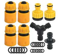 OTTYMO Raccord Tuyau Arrosage en ABS Embout Tuyau Arrosage Adaptateur Tuyau Arrosage Adaptateur Tuyau Robinet Connecteur Tuyau Arrosage en Y/I Raccord Rapide pour Tuyau Robinet Agriculture Jardin