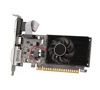 Otueidnsy 1 Pièce GT610 1 Go DDR3 Carte Graphique 810 MHz 1800 MHz Carte Vidéo 64 Bits 40 Nm VGA+HD+DVI Carte Vidéo Noir