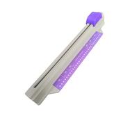 Otueidnsy 1 Pièce Perforatrice à Glissière à 30 Trous Perforateur de Papier en Plastique Blanc et Violet 30 Trous A4 B5 A5 A7 B7 A6 B6 Capacité 5 Feuilles Perforatrice de Papier