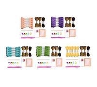 Otueidnsy 1 Set Crochet Kit Succulents Crochet Kit pour Débutants Succulents Beginner Crochet Primary Kit