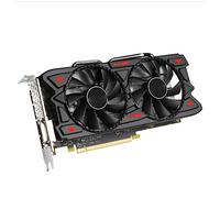 Otueidnsy 1Set RX580 8G Carte Graphique Radiateur Double Ventilateur Carte Graphique 7000MHz Ordinateur de Bureau Carte Graphique Noir