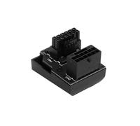 Otueidnsy ATX3.0 12VHPWR 12+4 16 Broches PCIe5.0 450 W Adaptateur de Câble d'alimentation Connecteurs à 180 Degrés pour RTX 4090 4080 4070 Installation Facile Facile à Utiliser RVS Noir