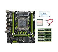 Otueidnsy Carte MèRe X79G LGA2011+CPU E5 2670 V2+4X4G DDR3 RAM+Graisse Thermique+Support Câble SATA M.2 NVME PCIE X16 USB2.0 SATA3.0