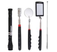 Otueidnsy Miroir D'Inspection de Dessous de Caisse Miroir D'Inspection en Acier Inoxydable Coffret de 5 Pièces