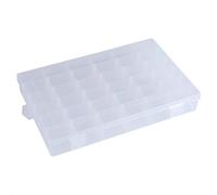Otufan Boîte De Rangement, 27,5 X 17,5 Cm/10,83" X 6,89" Organisateur en Plastique Transparent à 36 Compartiments Convient pour Le Dortoir de la Chambre à Coucher