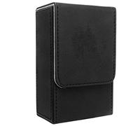 Otufan Boîte De Rangement De Tarot, Boîte De Cartes De Tarot en Cuir PU avec Design De Mode Boîte De Cartes De Tarot De Grande Taille pour Carte De Tarot De Taille Standard Universelle(Noir)