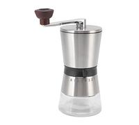 Otufan Moulin à Café Manuel, 3,5 X 5,5 X 8,3" en Acier Inoxydable, épaisseur Réglable, Moulin à Café Silencieux à Manivelle, Moulin à Grains De Café D'extérieur pour Cafetière