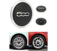 Otufan pour Garniture De Capuchon De Roue Fiat 500, Accessoires De Mise à Niveau De Capuchon De Roue Central Extérieur De Voiture 68078419AC Remplacement pour Fiat 500(Un)