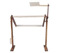 Otufan - Support De Broderie en Bois Antique, Hauteur Réglable, Cadre De Point De Croix, Accessoire Artisanal De Couture