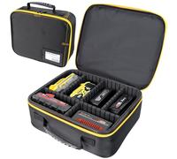 otuiaim 30 x 26 x 10 cm Caisses à Outils avec Cloisons Réglables - Grande Mallette Rigide Portable pour Batteries/Chargeurs, Boîtes Sacs Porte-outils pour, Rangement Étanche Antipoussière Antichoc