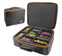 otuiaim Caisse à Outils Mallette Rangement Batteries Chargeur Accessoires