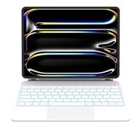 Otuoor Étui pour iPad Pro 13" avec clavier (M5 2025/M4, 2024), clavier magique pour iPad Pro 13" avec rétroéclairage 7 couleurs, pavé tactile multiple, support cantilever flottant, mise en veille