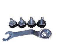 OTURLICC Clé à vis for Pied de réglage de Machine à Laver, Compatible avec Samsung(Silver-4pcs Silver-1pcs)